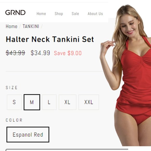 GRND Halter Tankini Set  -  NEW WITH TAG! - Picture 11 of 16